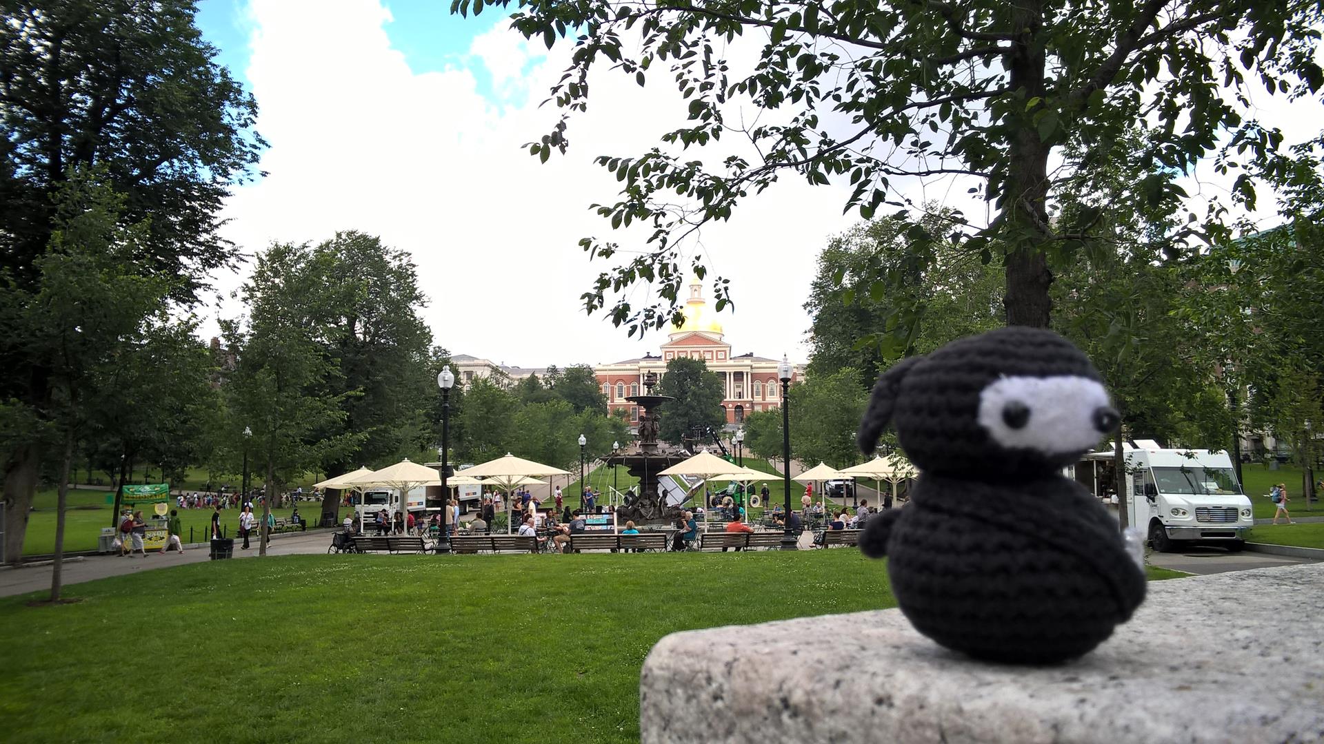 Neumel vor dem Massachusetts State House