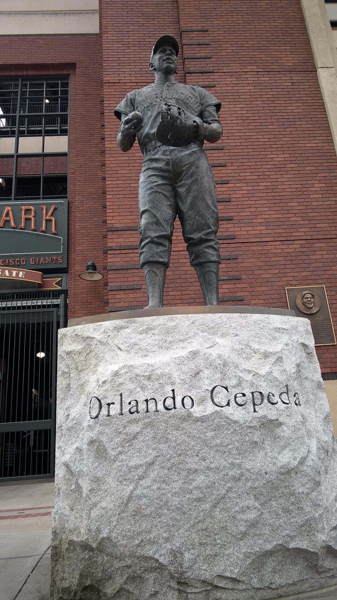 Vor dem Stadion der San Francisco Giants