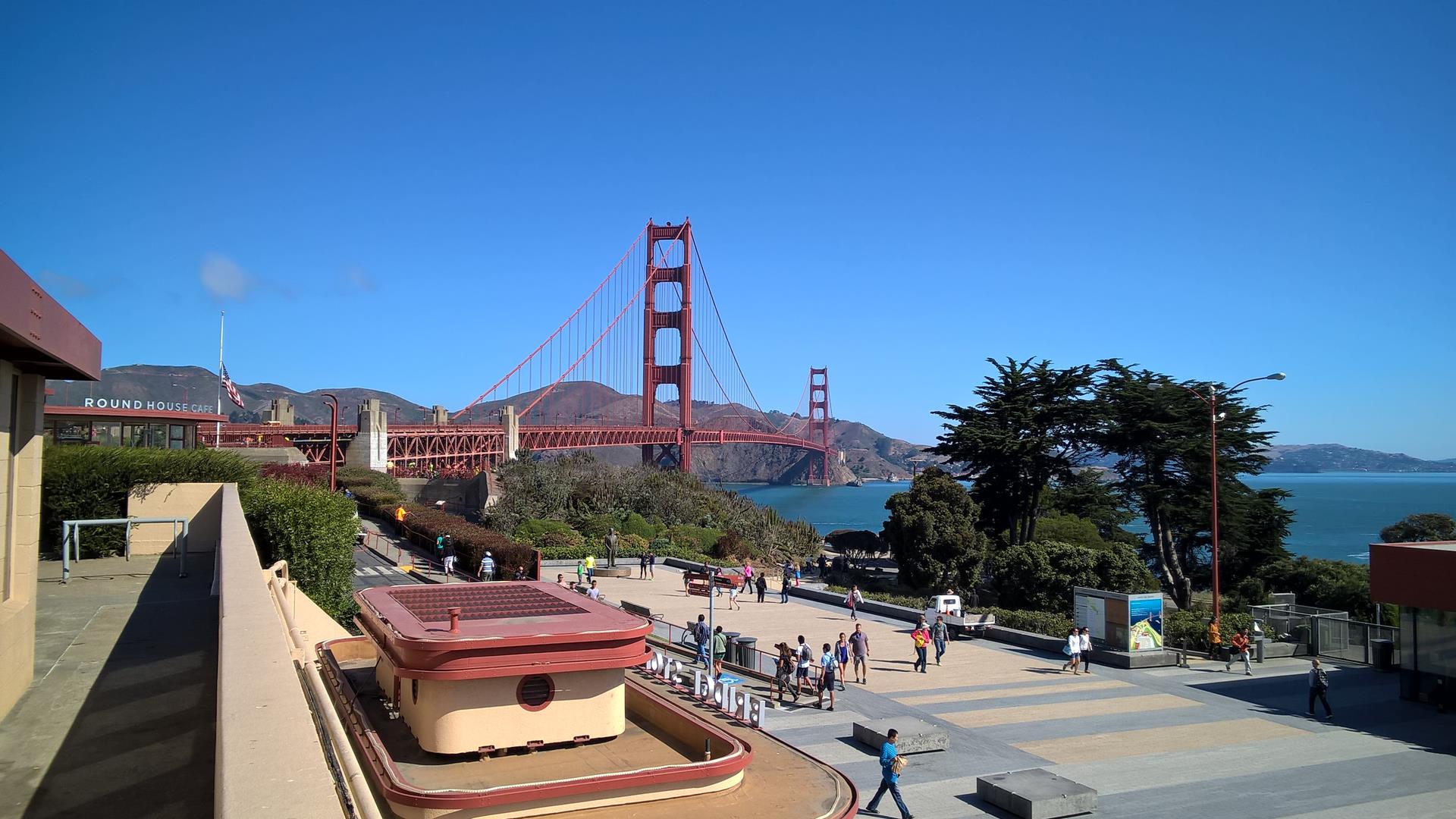 Gerade an der Golden Gate Bridge angekommen
