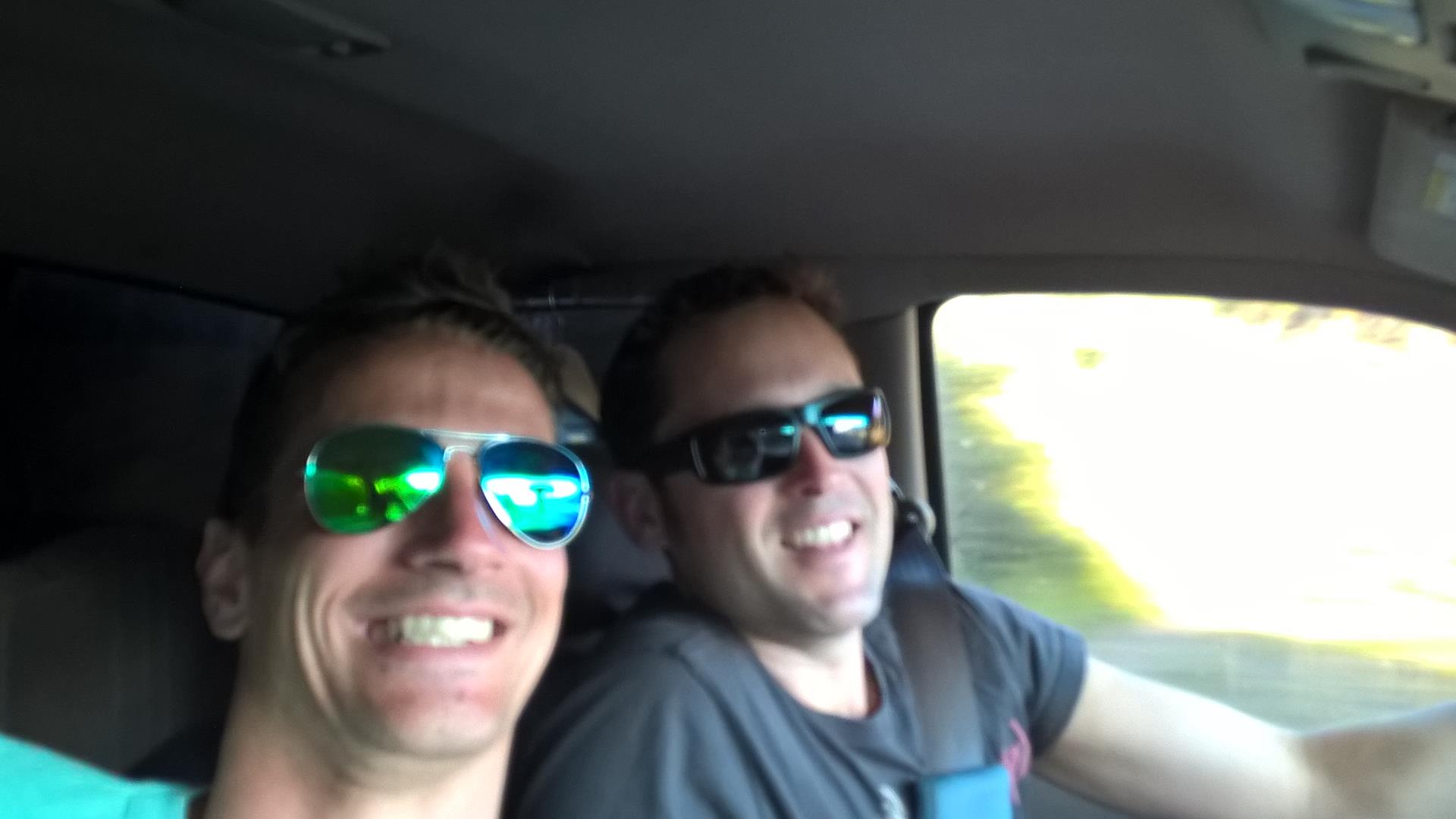 Jonathan und ich im Truck