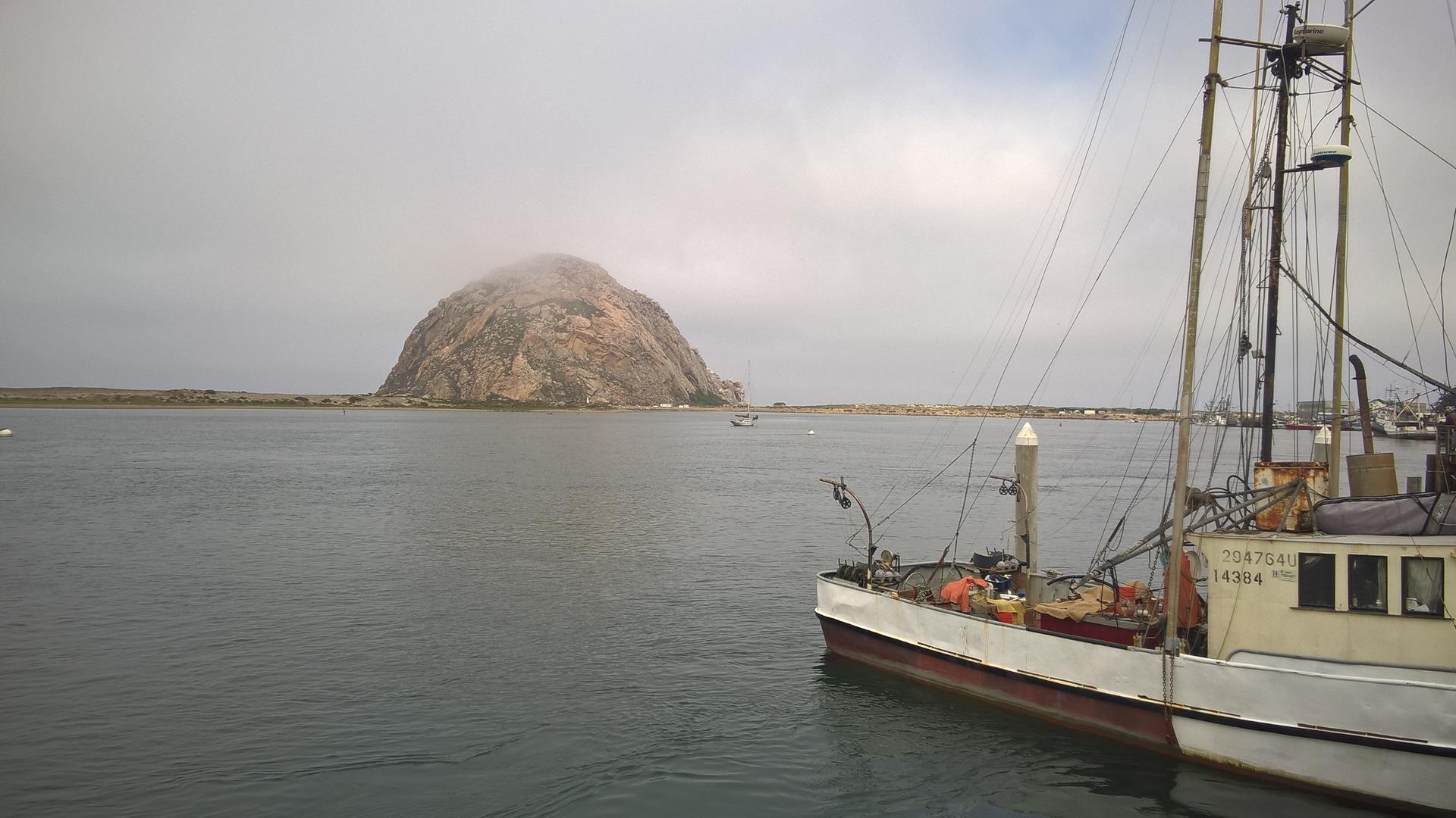 Morro Bay war heute Morgen recht nebelig