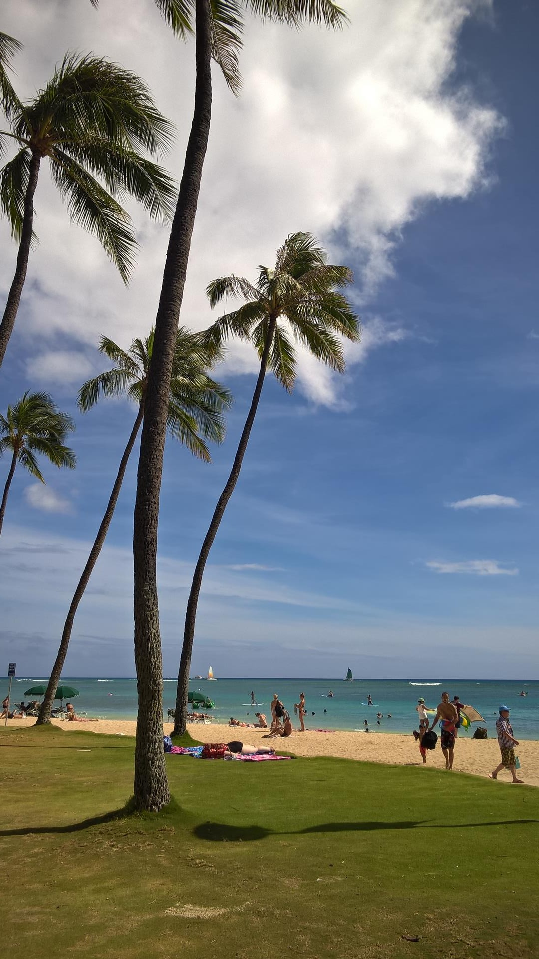 So schauts am Waikiki Beach aus