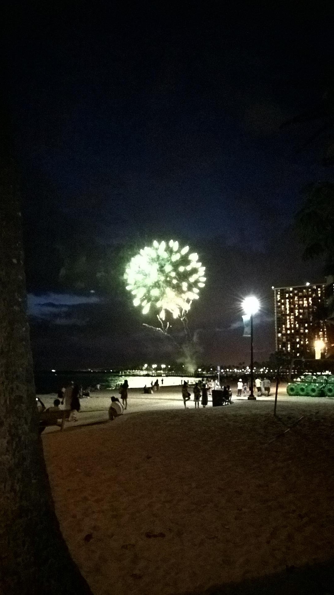 Freitagsfeuerwerk am Waikiki Beach