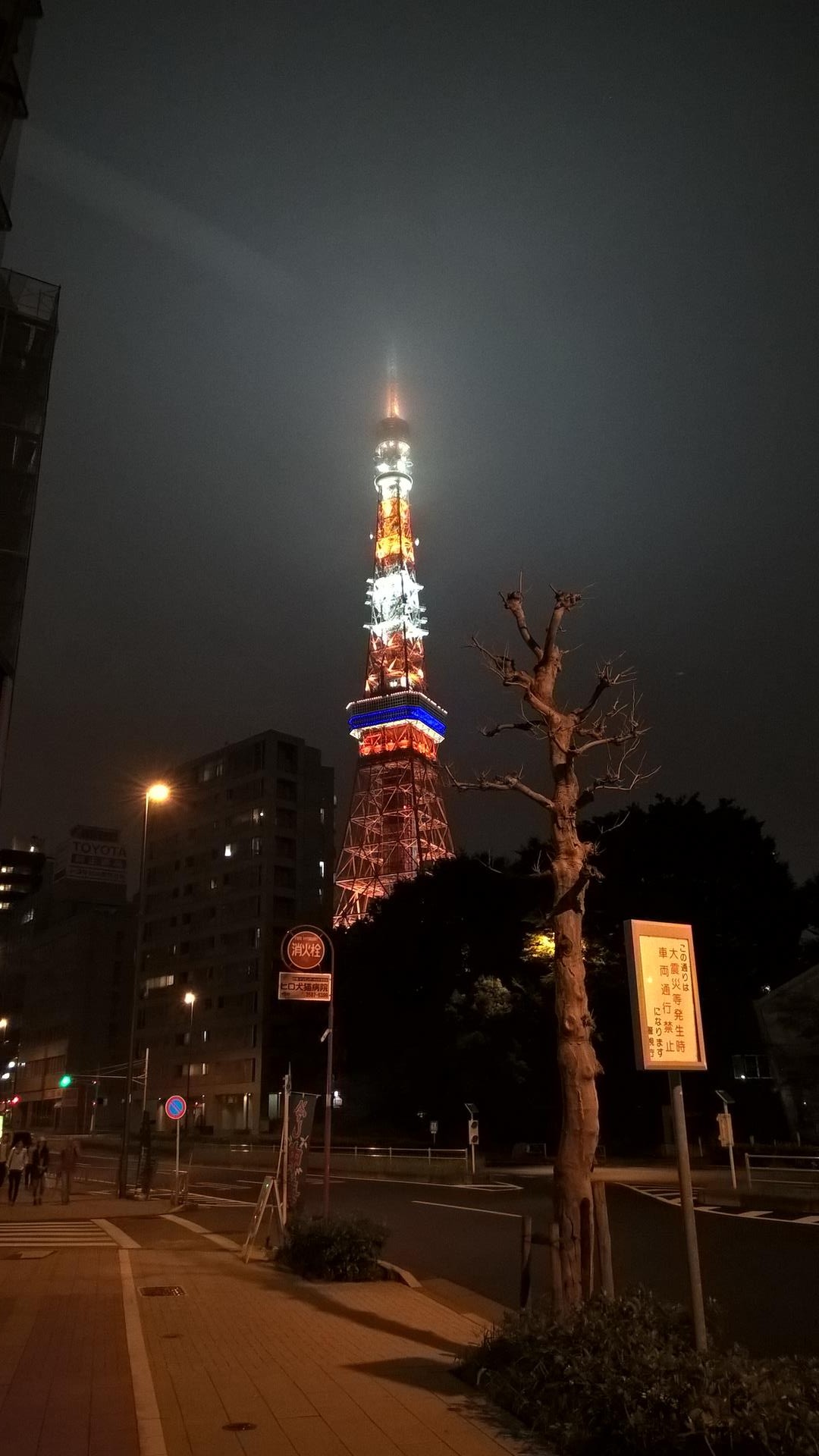Der Tokyo Tower bei Nacht
