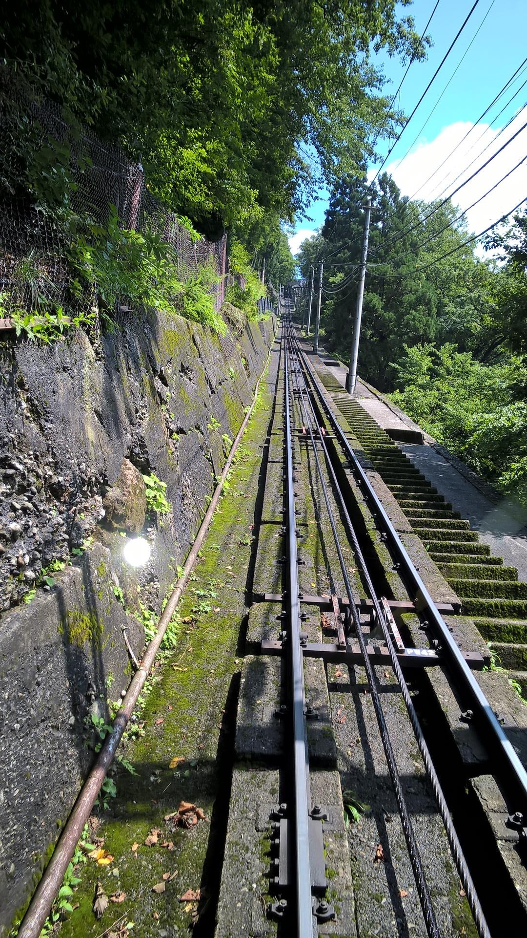 Mit dem Cable Car gehts erstmal nach oben