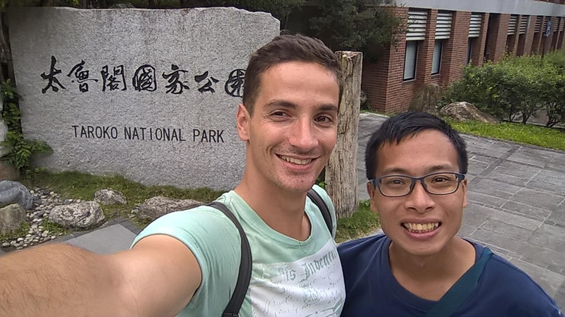 Am Eingang vom Taroko Nationalpark