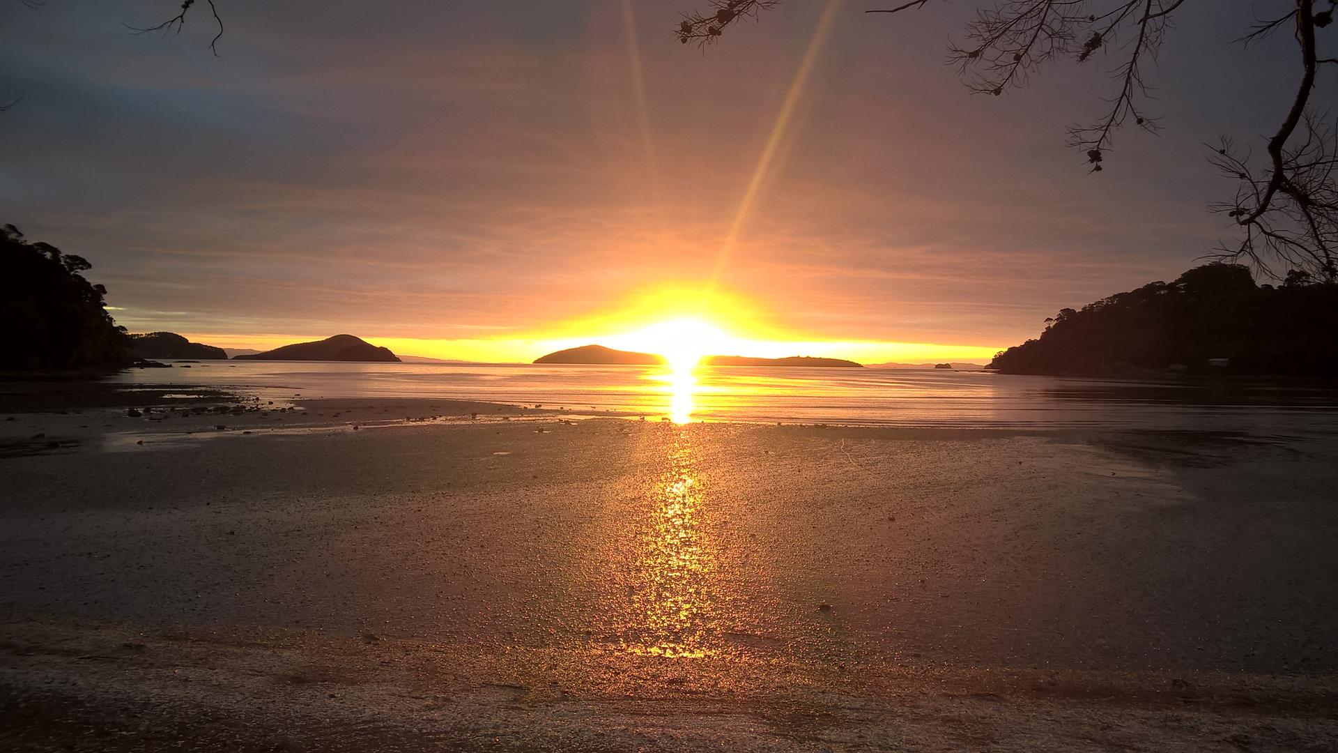 ... bis die Sonne schließlich unterging.