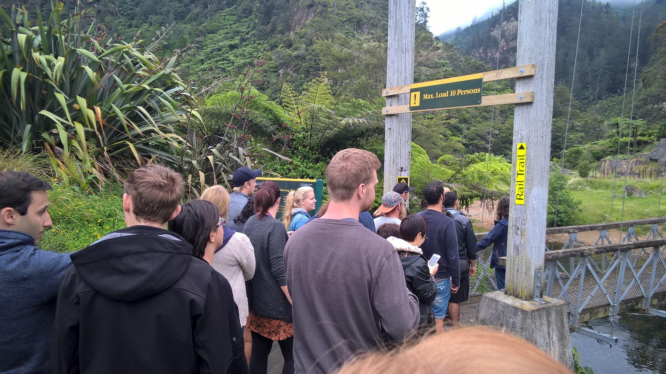 Am Eingang zum Karangahake Walk