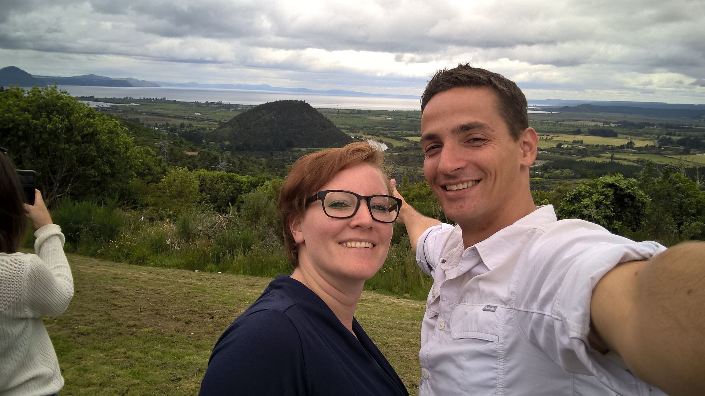 Nadja und ich bei einem bei einem Ausblick