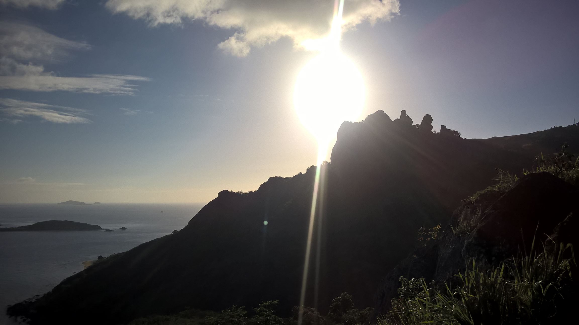 Wir kommen höher, die Sonne geht runter